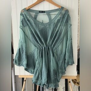 Embroidered Beach Cover Up